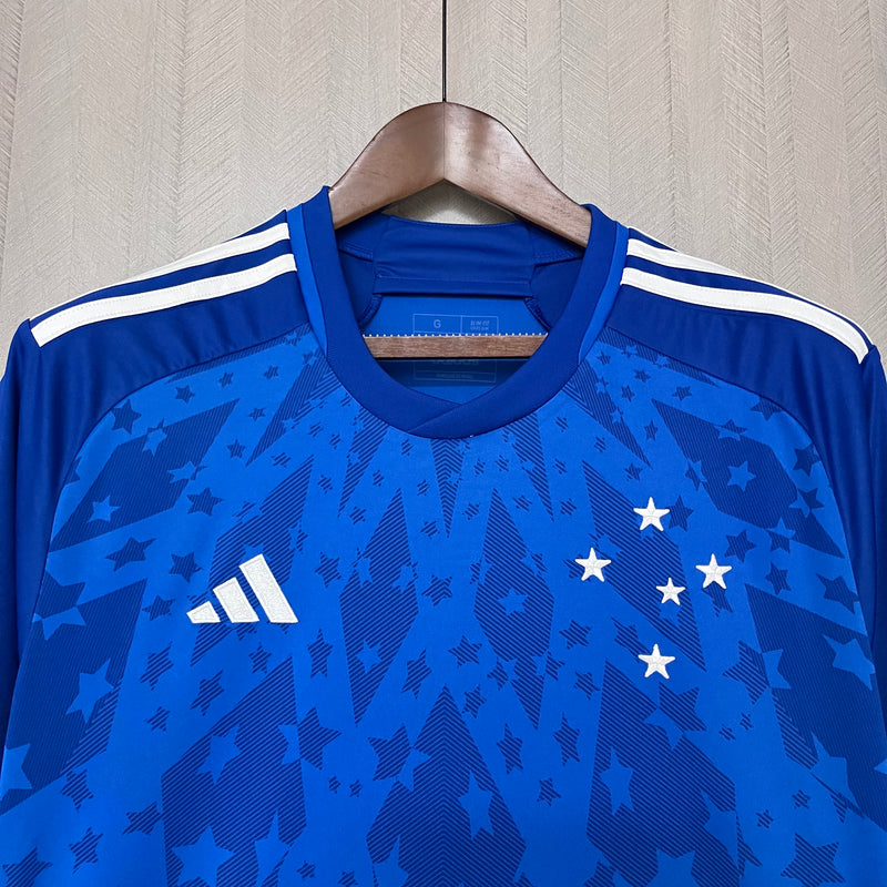 Camisa Cruzeiro I 24/25 Torcedor Masculina - Azul