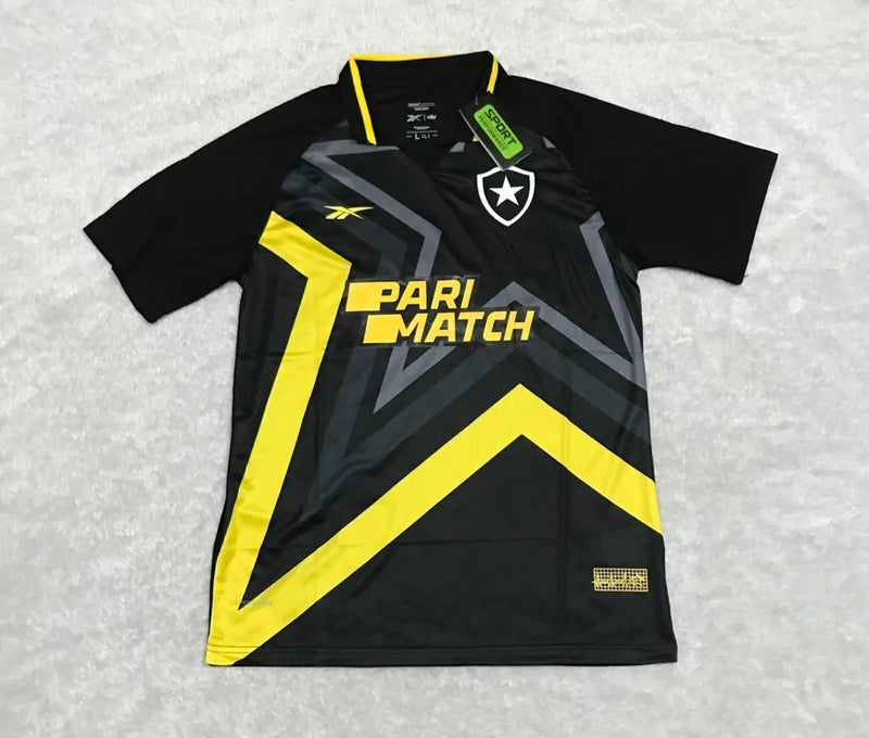 Camisa Botafogo IIII 23/24 - Torcedor Masculina - Preta c/ Amarelo