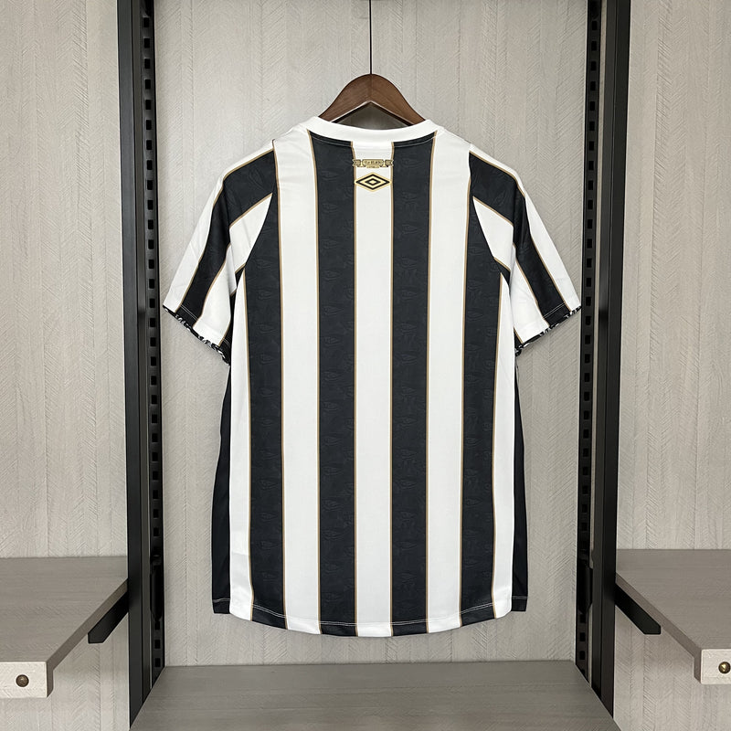 Camisa Santos FC away 24/25 Umbro  Masculina - Preto e Branco