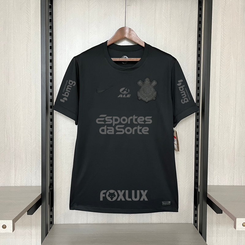 Camisa Corinthians Nike Preta Masculino Away 24/25