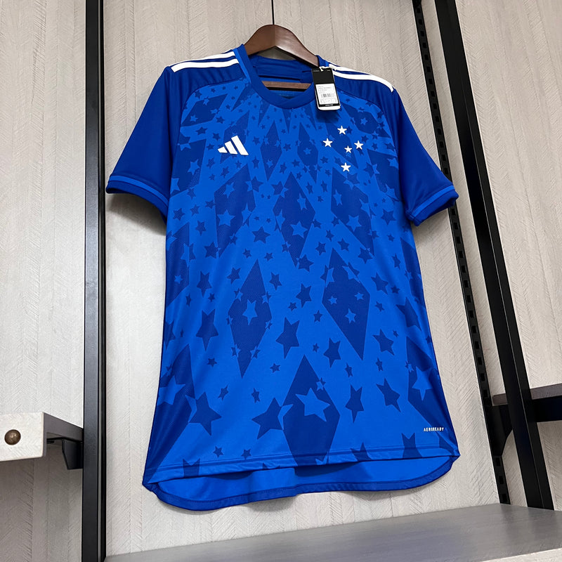 Camisa Cruzeiro I 24/25 Torcedor Masculina - Azul