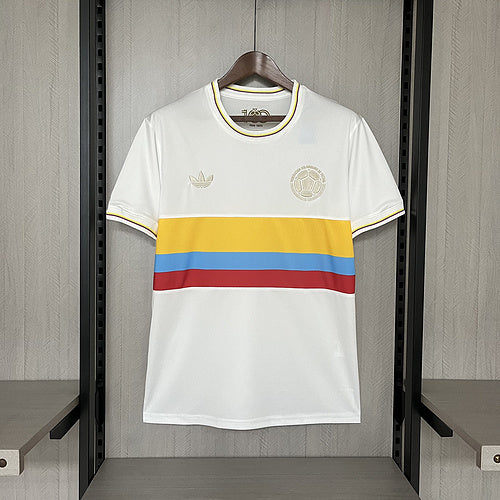 Camisa Colombia 100th Anniversary Edition White Jersey 24/25