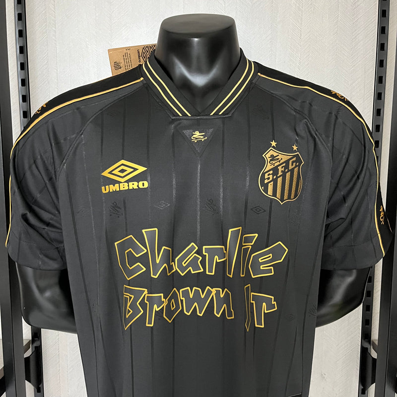 Camisa Santos FC Preta Charlie Brown JR 24/25 - Ed Especial