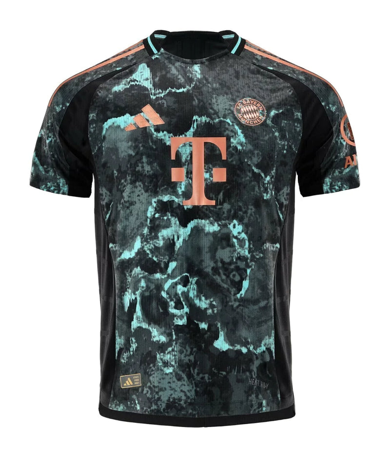 Camisa Bayern Munchen II 24/25 Torcedor Adidas Masculina - Preto detalhes Azuis