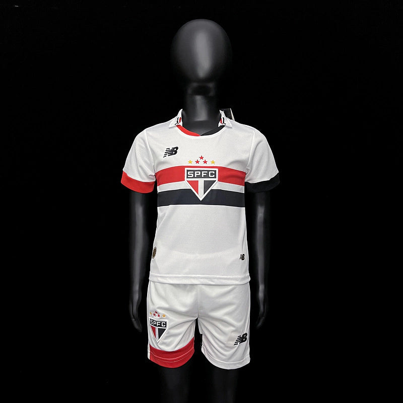 Kit Infantil São Paulo 24/25 - New Balance - Branco