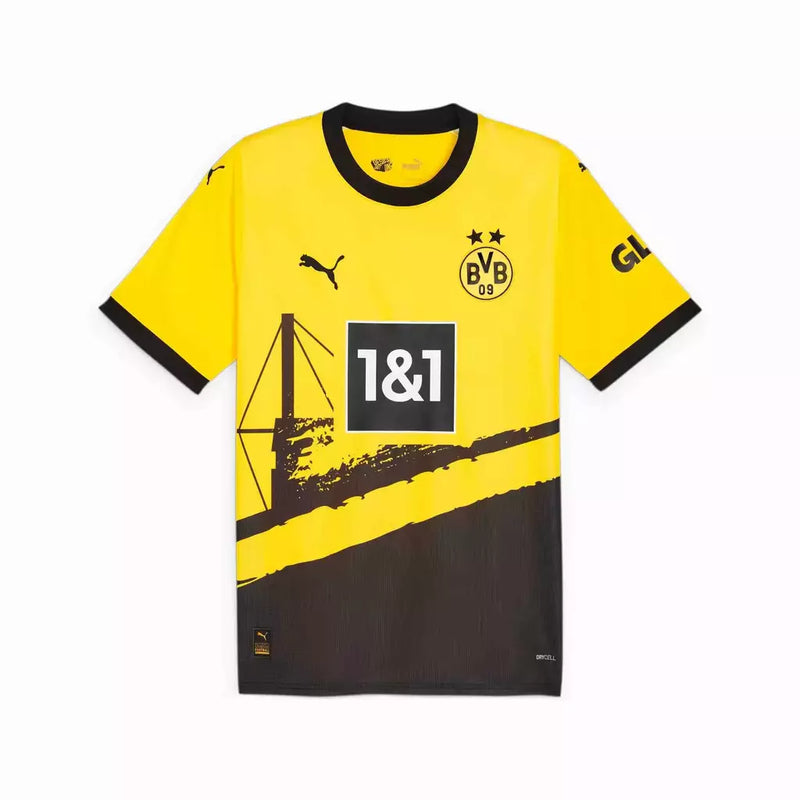 Camisa Borussia Dortmund I 23/24 - Torcedor Puma Masculina - Amarelo