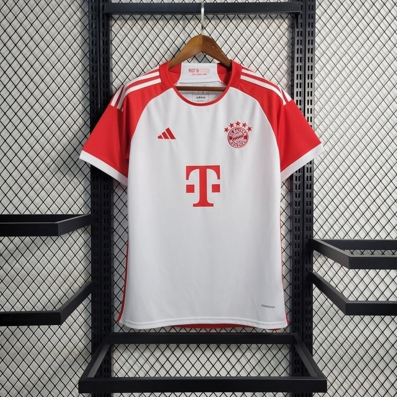 Camisa Bayern de Munique I 23/24 - Torcedor Adidas Masculina - Branco