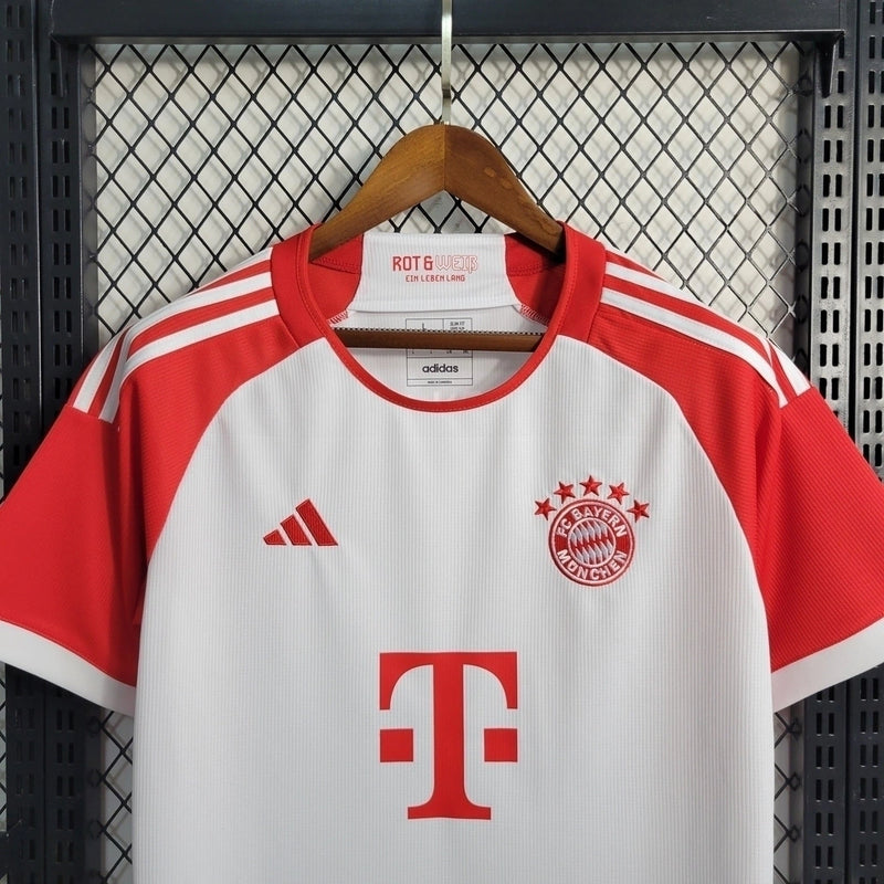 Camisa Bayern de Munique I 23/24 - Torcedor Adidas Masculina - Branco