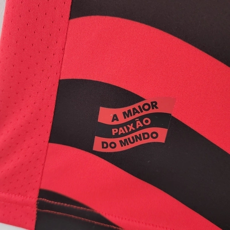 Camisa Flamengo III 22/23 Torcedor Adidas Masculina - Preto e Vermelho