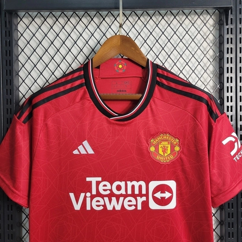 Camisa Manchester United Home 23/24 - Torcedor Adidas Masculina - Vermelho