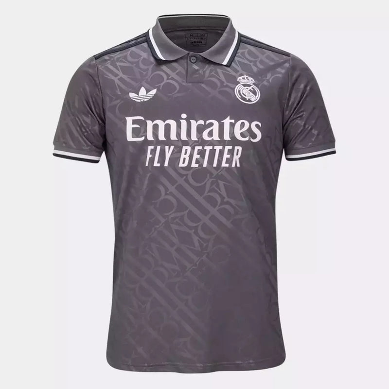 Camisa Real Madrid III 24/25 Torcedor Adidas Masculina - CINZA