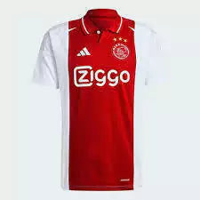 Camisa Ajax Home 24/25 Adidas Masculina - Vermelho e Branco