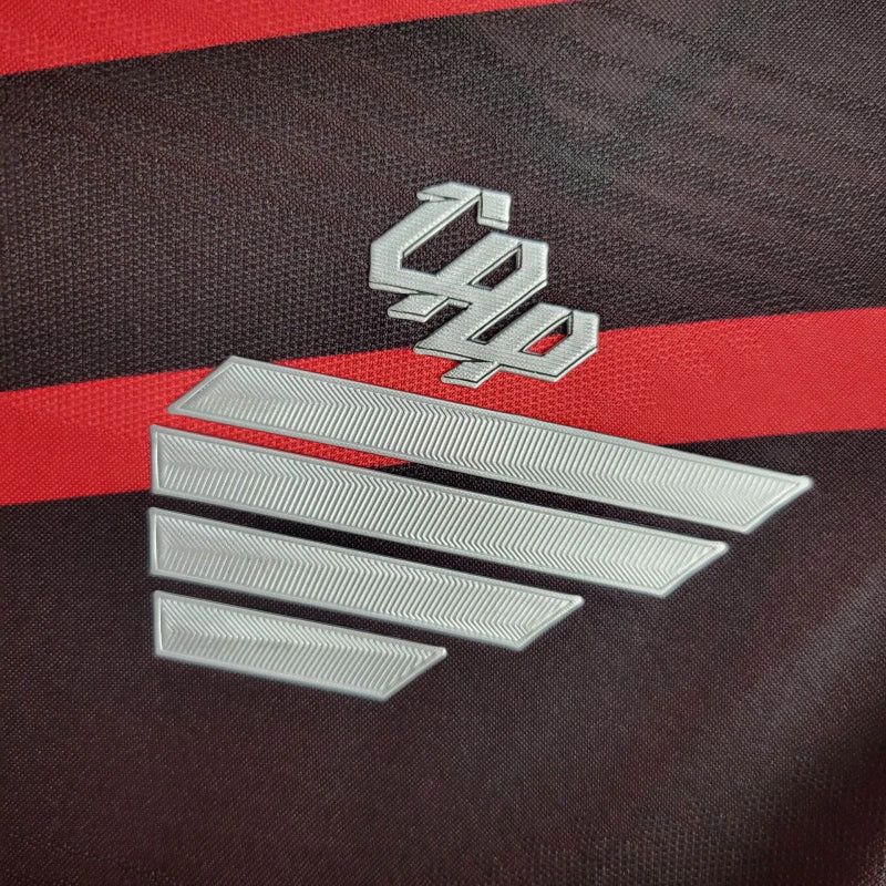 Camisa Athletico Paranaense I 24/25 - Torcedor Umbro Masculina - Vermelha com detalhes em marrom