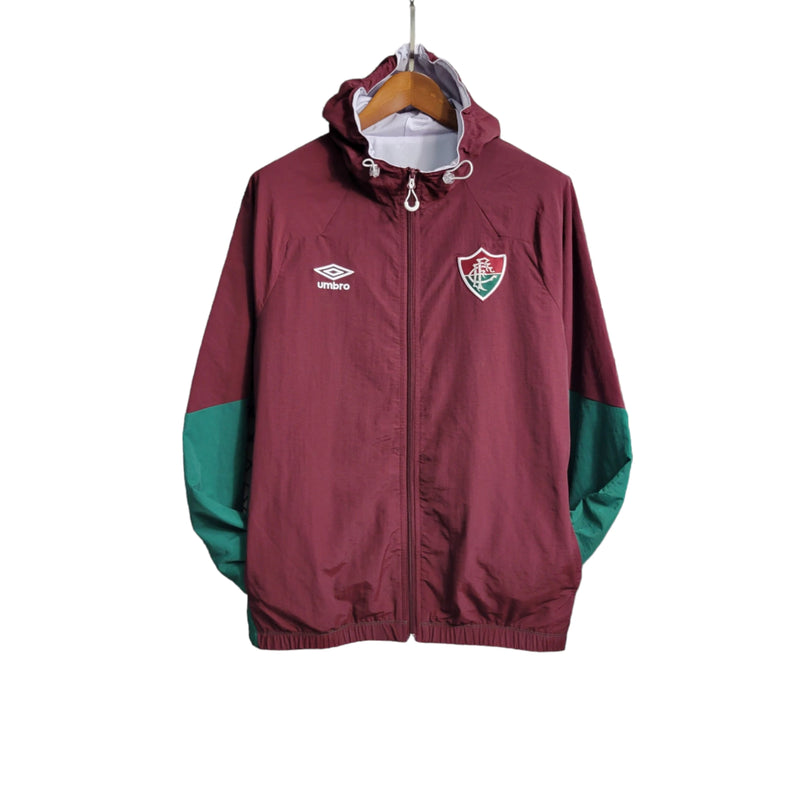 Jaqueta Corta-Vento Fluminense 23/24 Masculino Umbro- Vermelho e Verde