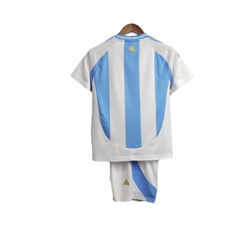 Kit Infantil Argentina I 24/25 - Adidas - Branco e azul