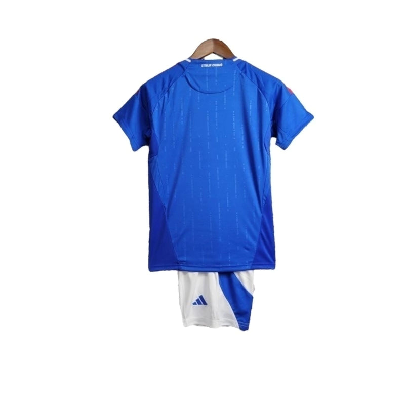 Kit Infantil Seleção da Itália I 24/25 - Adidas - Azul