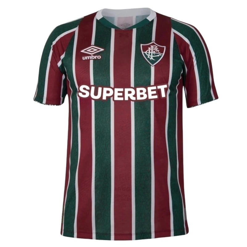 Camisa Fluminense I 24/25 - Torcedor Umbro Masculina - Tricolor com patrocínio