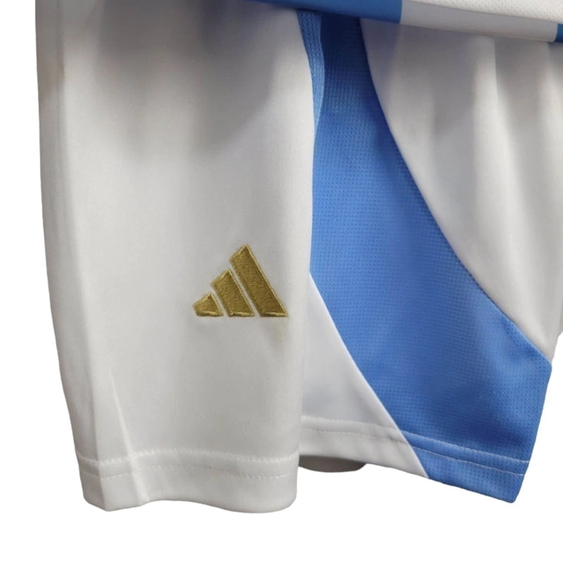 Kit Infantil Argentina I 24/25 - Adidas - Branco e azul