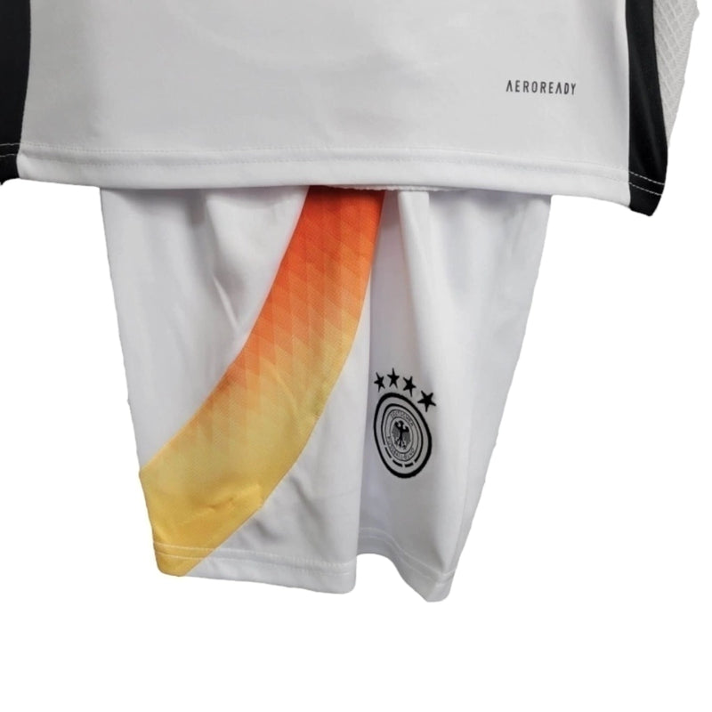 Kit Infantil Seleção da Alemanha I 24/25 - Adidas - Branco