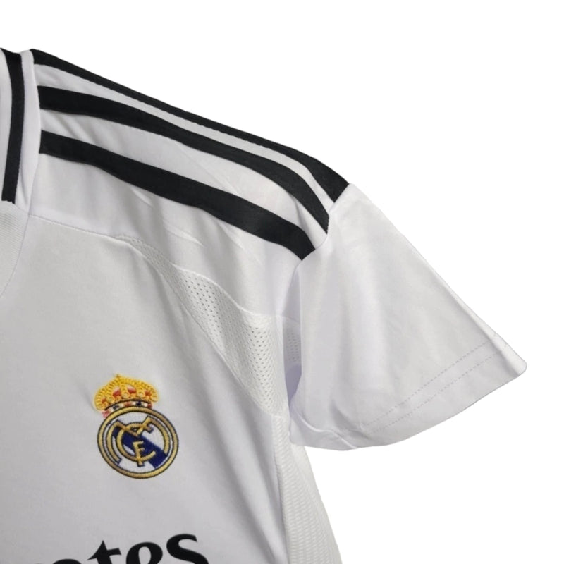 Kit Infantil Real Madrid I 24/25 - Adidas - Branco