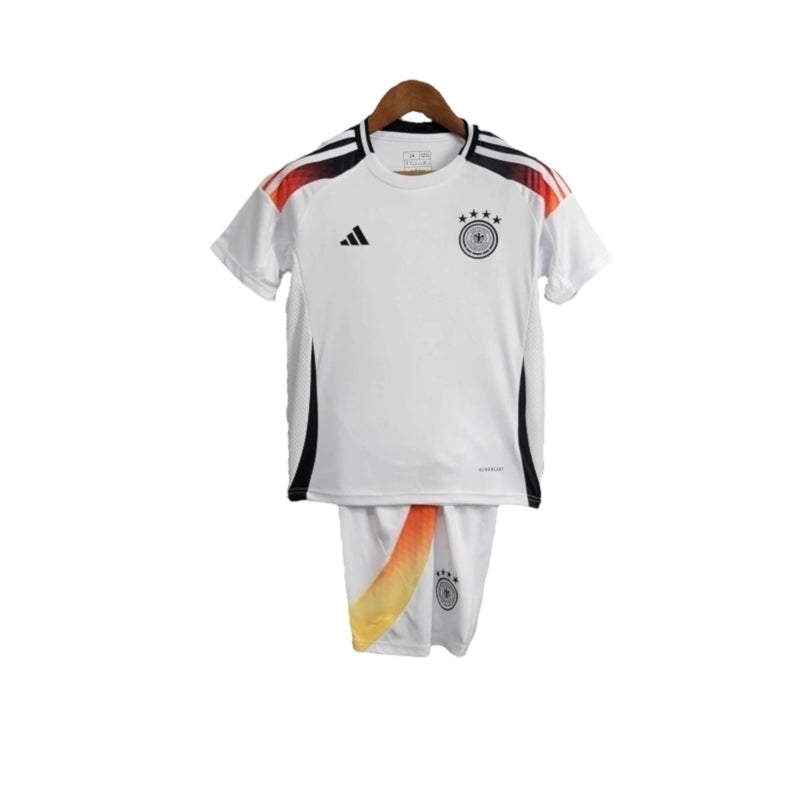 Kit Infantil Seleção da Alemanha I 24/25 - Adidas - Branco