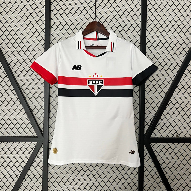 Camisa São Paulo I 24/25 - Feminina New Balance - Branco